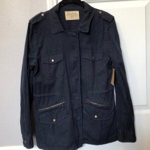 Navy blue utility jacket